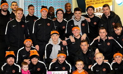 PLAYERS AND STAFF VISIT CHILDREN'S HOSPITAL