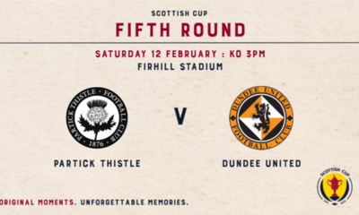 Partick Thistle v Dundee United 12th February 2022, kick-off 3pm